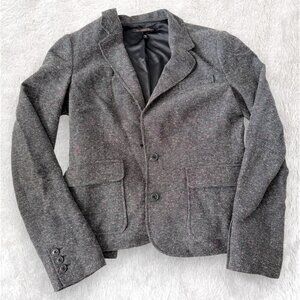 Victoria’s Secret Herringbone Coat | Grey Multi-Color Stitch | Size S (4)